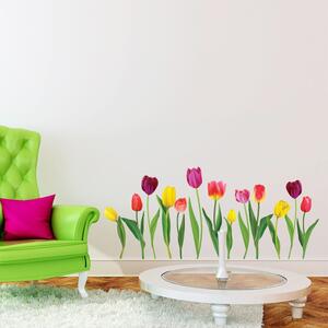 Set zidnih samoljepljivih naljepnica Ambiance Colorful Tulips