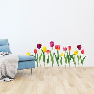 Set zidnih samoljepljivih naljepnica Ambiance Colorful Tulips
