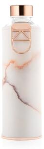 Ružičasta boca od borosilikatnog stakla s navlakom od umjetne kože Equa Mismatch Lava, 750 ml