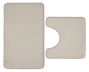 Bež kupaonske prostirke u setu 2 kom za WC 50x80 cm Anti-Bacterial – Catherine Lansfield