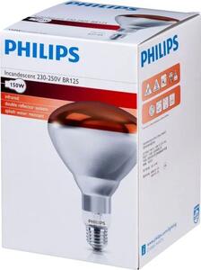 BR125 IR PHILIPS Infracrvena grijaća žarulja E27 150W E27 Red 1CT/10 8711500575203