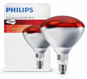 BR125 IR PHILIPS Infracrvena grijaća žarulja E27 250W E27 Red 1CT/10 8711500575210