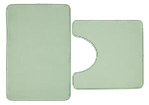 Svijetlo zelene kupaonske prostirke u setu 2 kom za WC 50x80 cm Anti-Bacterial – Catherine Lansfield