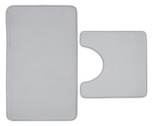 Svijetlo sive kupaonske prostirke u setu 2 kom za WC 50x80 cm Anti-Bacterial – Catherine Lansfield