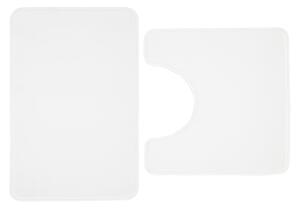Bijele kupaonske prostirke u setu 2 kom za WC 50x80 cm Anti-Bacterial – Catherine Lansfield