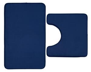 Tamno plave kupaonske prostirke u setu 2 kom za WC 50x80 cm Anti-Bacterial – Catherine Lansfield