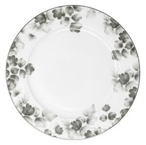 Bijeli/svijetlo sivi porculanski tanjuri u setu 6 kom ø 26 cm Foliage gray – Villa Altachiara