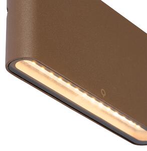 Moderna vanjska zidna svjetiljka hrđavo smeđa 17,5 cm uklj. LED IP65 - Batt