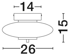BALLET LED STROPNA LAMPA CRNA 8W 3000K IP20 TRIAC PRIGUŠLJIVA NL9416901