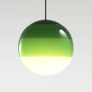 MARSET LED viseća svjetiljka kratko svjetlo Ø 20 cm zelena, prigušiva, Zelena, Dnevni boravak/blagovaonica, Staklo, Metak