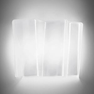 Artemide Logico Mini zidna svjetiljka širine 25,3 cm, prigušiva, Bijela, Dnevni boravak/blagovaonica, Staklo