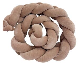 SuperMami Ogradica pletenica velur 300x22 cm, choco