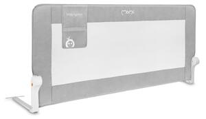 MoMi LEXI XL PLUS zaštitna ograda za krevet 150x66 cm, siva