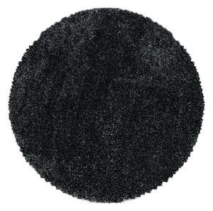 Antracitno sivi okrugao tepih ø 120 cm Fluffy – Ayyildiz Carpets