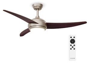 Klarstein El Paso stropni ventilator sa svjetlom | 132 cm | 35 W | Tihi rad | Drvo