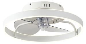 Stropni ventilator bijeli 50 cm uklj. LED prigušiva s daljinskim upravljačem - Maddy