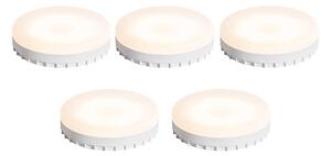 Set od 5 GX53 prigušivih LED žarulja 7W 750 lm 3000K