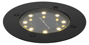 Moderna podna svjetiljka crna uključujući LED IP65 Solar - Terry