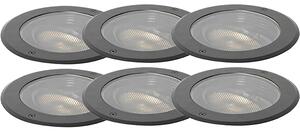 Set od 6 uzemnih reflektora AR111 podesiv IP65 - Delux Honey