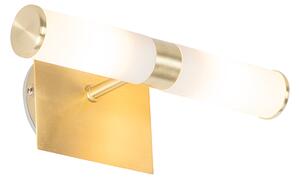 Pametna zidna svjetiljka za kupaonicu zlatna IP44 2-svjetla uklj. Zigbee G9 - Bath