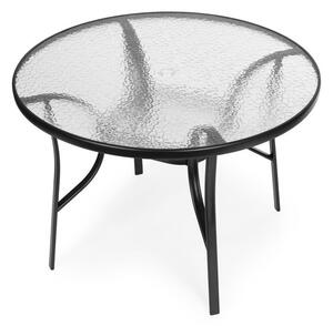 Okrugli stakleni vrtni stol 105 cm