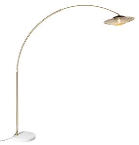 Moderna lučna lampa bijelo orijentalno sjenilo s bambusom 50 cm - XXL Rina