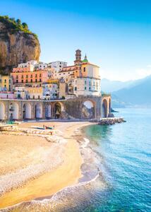 Fotografija Morning view of Amalfi cityscape, Italy, Aleh Varanishcha