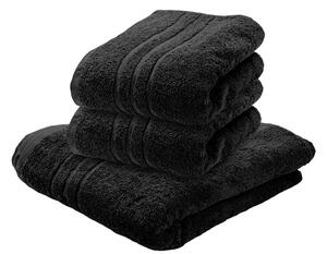 2x ručnik za kupanje COMFORT crni
