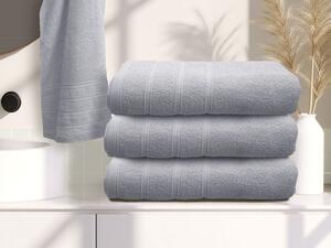 2x ručnik za kupanje BELLA svijetlo sivi