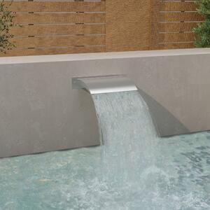 VidaXL Fontana za bazen srebrna 45x26x13 cm od nehrđajućeg čelika