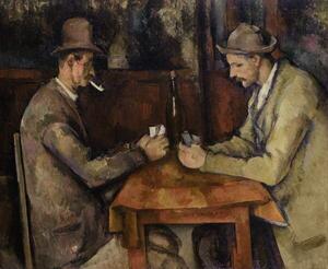 Reprodukcija The Card Players, 1893-96, Cezanne, Paul
