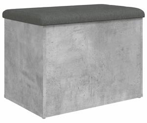 VidaXL Klupa za pohranu siva boja betona 62x42x45 cm konstruirano drvo
