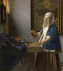 Reprodukcija Woman Holding a Balance, c.1664, Jan (1632-75) Vermeer