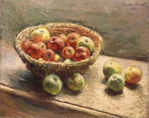 Monet, Claude - Reprodukcija umjetnosti A Bowl of Apples; Le Panier de Pommes, 1880, (40 x 30 cm)