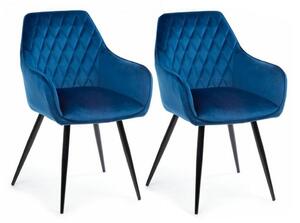 SET 2x Blagovaonska stolica SAMETTI plava