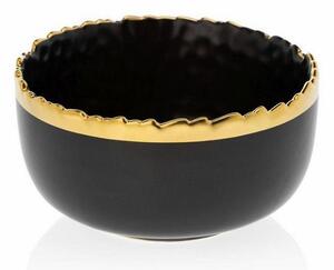 Keramička zdjela KATI crna/zlatna