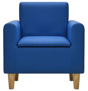 VidaXL Dječja sofa od umjetne kože plava