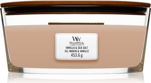 Woodwick Vanilla & Sea Salt mirisna svijeća s drvenim fitiljem (hearthwick) 453.6 g