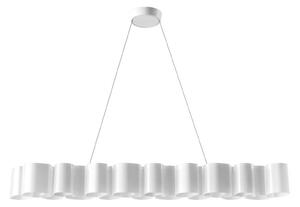 Stilnovo LED viseća svjetiljka Honey, prigušljiva, duljine 139 cm, prigušiva, Bijela, Dnevni boravak/blagovaonica, Plastika