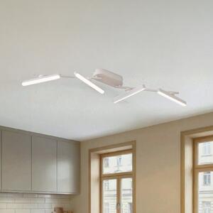 Lindby LED reflektor Eldrin, bijeli, 4 žarulje, svjetlosna traka, prigušiva, Bijela, Dnevni boravak/blagovaonica, Metal
