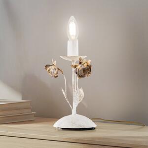 ONLI Stolna lampa Carolina, slonovača, 1-svjetlo, željezo, Bijela, Dnevni boravak/blagovaonica, Metal
