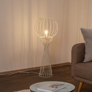 HELAM Podna lampa Mercure, pijesak, metal/plastika, visina 93 cm, Bež, Dnevni boravak/blagovaonica, Metal