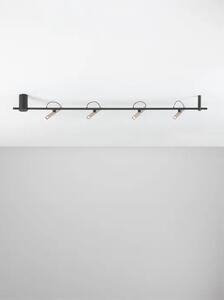 PRATO STROPNA SVJETILJKA S 4 LED REFLEKTORA CHAMPAGNE ZLATNA/CRNA 22W IP20 3000K NL9088215