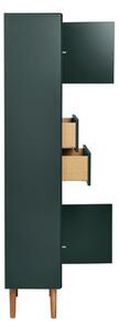 Tamno zeleni visok/zidni kupaonski ormarić 40x158 cm Color Bath – Tom Tailor