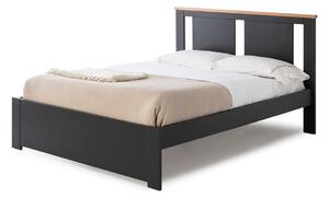 Tamno sivi bračni krevet s podnicom 140x190 cm Enara – Marckeric