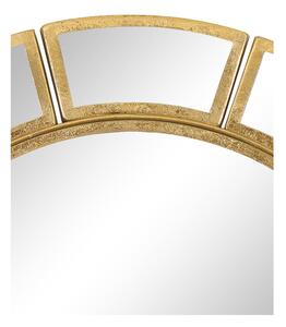 Zidno ogledalo s metalnim okvirom u zlatnoj boji Westwing Collection Amy, ø 78 cm