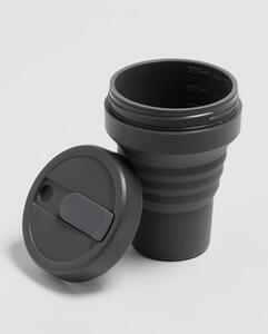 Crna putna šalica Stojo Pocket Cup Carbon, 355 ml