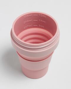 Ružičasta putna šalica Stojo Pocket Cup Carnation, 355 ml
