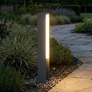 Lucande LED postolje Teerk, visina 50 cm, antracit, IP65, Crno, Aluminij