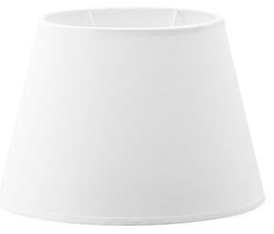 Home Sweet Home Sjenilo za svjetiljku (Ø x V: 24 x 16 cm, čisto bijele boje, Tkanina, Ovalno)